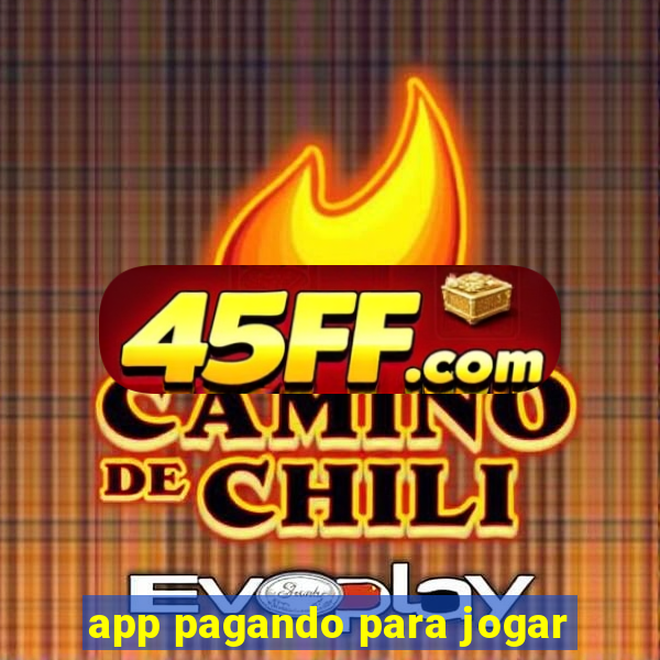 app pagando para jogar